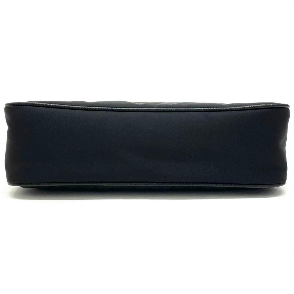 Prada Tessuto Triangle Plate Accessory Pouch Black - Picture 6 of 12